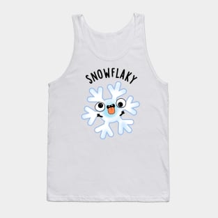 Snowflaky Funny Snow Flake Pun Tank Top